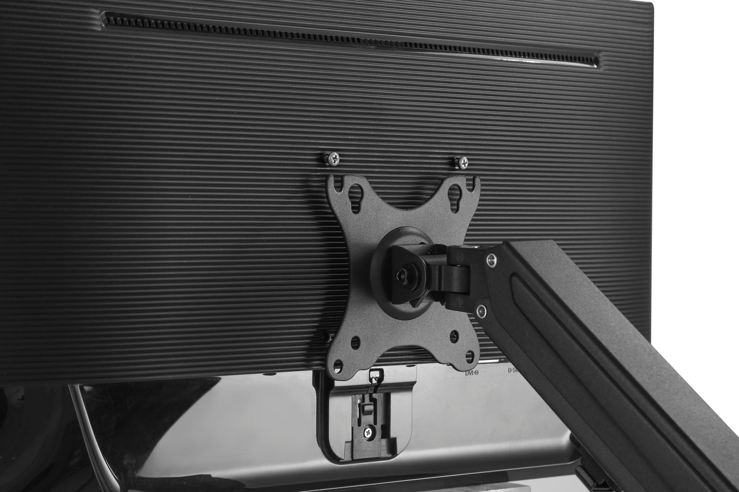 Single Monitor Desk Mount Stand Fully Adjustable for 1 Screen up to 27"