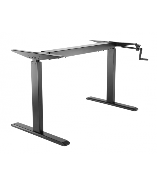 Ergonomic Crank Sit Stand Height Adjustable Desk Frame Manual