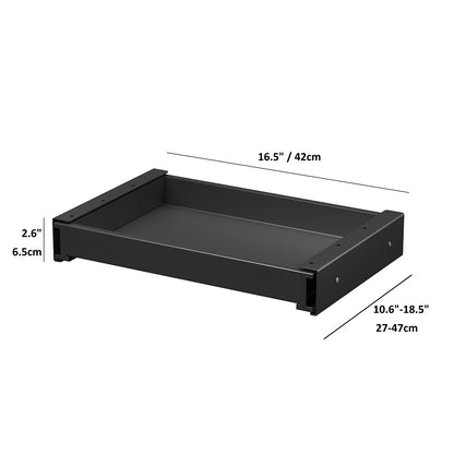 Under Desk Storage Drawer – Ultra Slim Pull-Out Organizer for Regular or Sit-Stand Standing Desks, (16.5” x 10.6”)