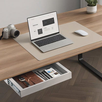 Under Desk Storage Drawer – Ultra Slim Pull-Out Organizer for Regular or Sit-Stand Standing Desks, (16.5” x 10.6”)