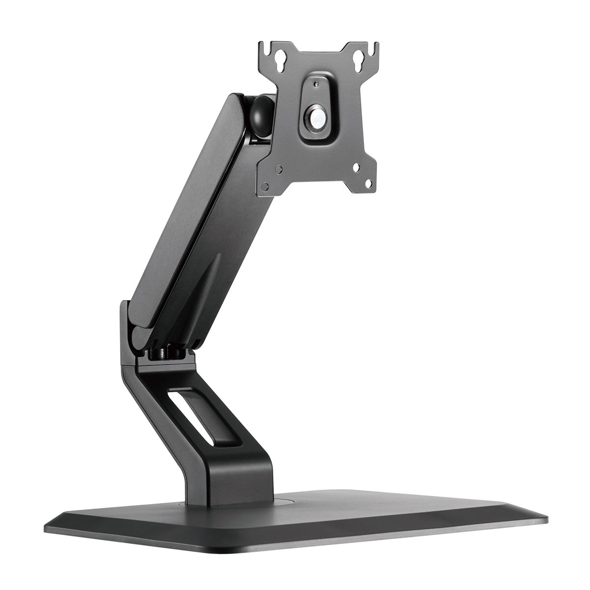 Uplite Ergonomic Free Standing Touch Screen Monitor Stand Fully Adjustable Gas | with base for 1 Screen up to 32"