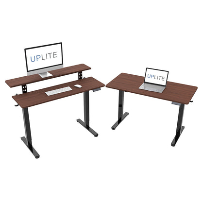 Uplite Single Motor Electric Height Adjustable Standing Desk – Height Adjustable Shelf Desktop