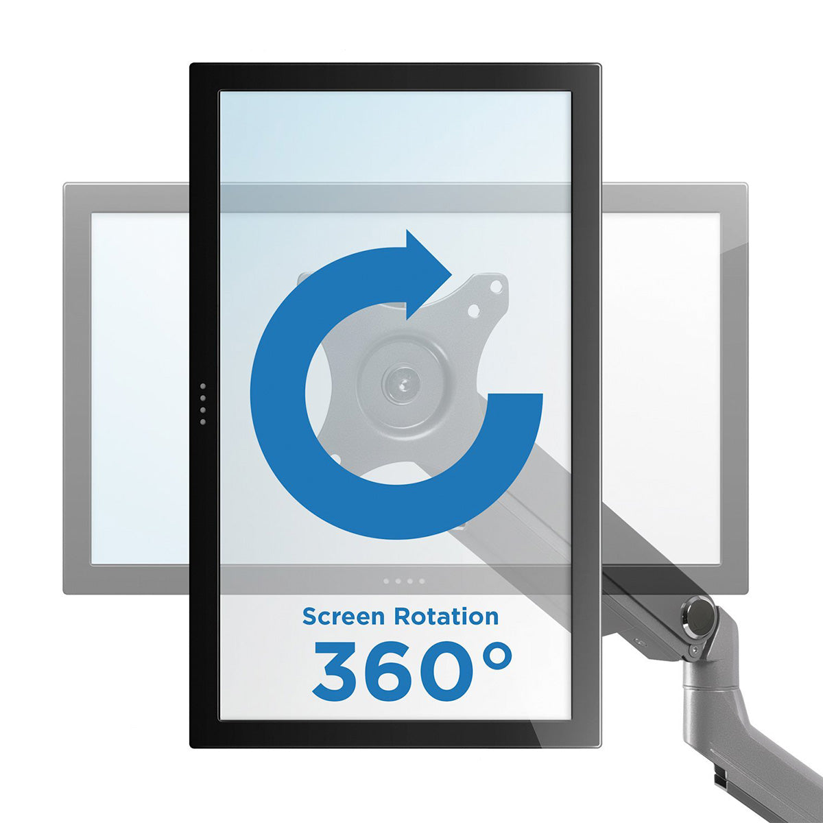 Dual Mechanical Spring Fully Adjustable LCD Monitor Desk Mount Stand up to 32"