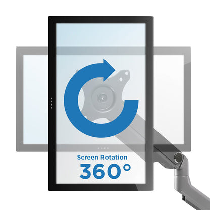 Dual Mechanical Spring Fully Adjustable LCD Monitor Desk Mount Stand up to 32"