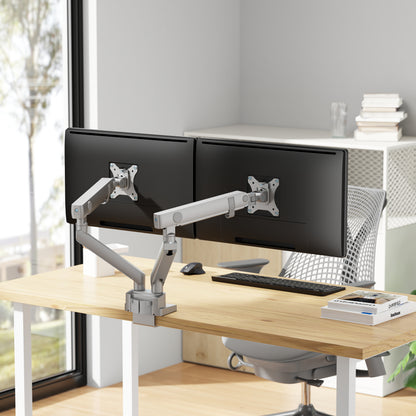 Heavy Duty Dual Monitor Desk Mount Stand 17" to 35"