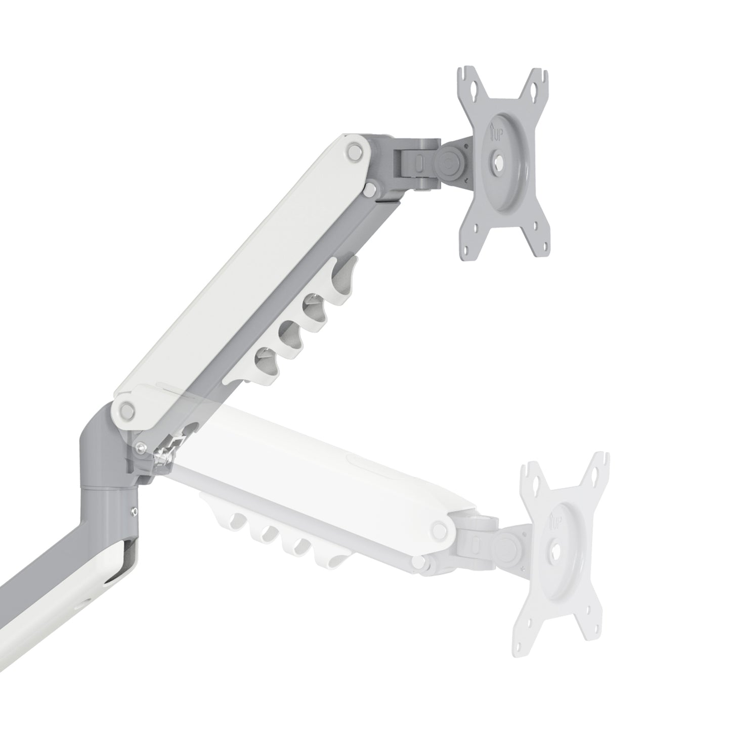 Dual Monitor Mount Height Adjustable Gas Spring Arm for 15” - 32" Screen