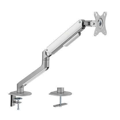 Single Spring-Assisted LCD Monitor Arm Desk Mount Stand Fully Adjustable Articulating Arm for 1 Screen up to 32"