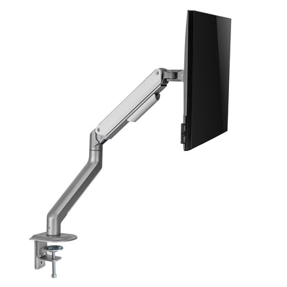 Single Spring-Assisted LCD Monitor Arm Desk Mount Stand Fully Adjustable Articulating Arm for 1 Screen up to 32"