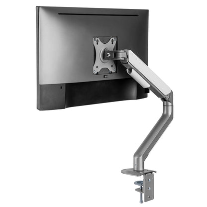 Single Spring-Assisted LCD Monitor Arm Desk Mount Stand Fully Adjustable Articulating Arm for 1 Screen up to 32"