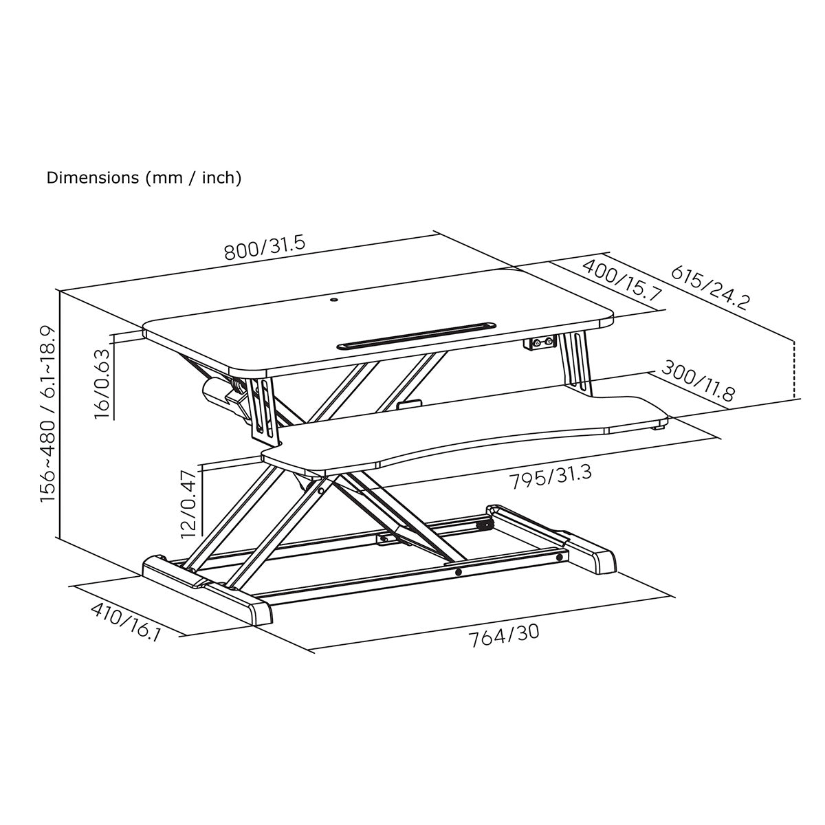 Uplite Electric Standing Desk Riser | Motorized Ergonomic Sit-Stand Height Adjustable Converter