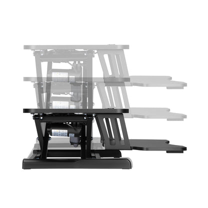Uplite Electric Standing Desk Riser | Motorized Ergonomic Sit-Stand Height Adjustable Converter