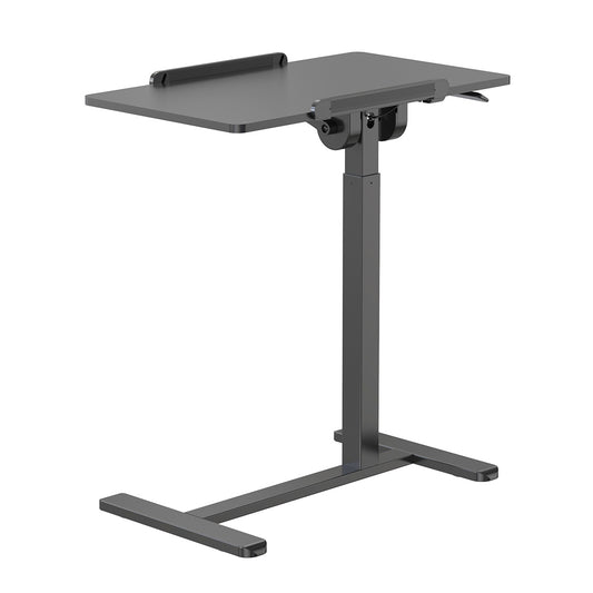 Uplite Height Adjustable Mobile Desk – Sit-Stand Tilting Overbed & Sofa Side Table with Wheels