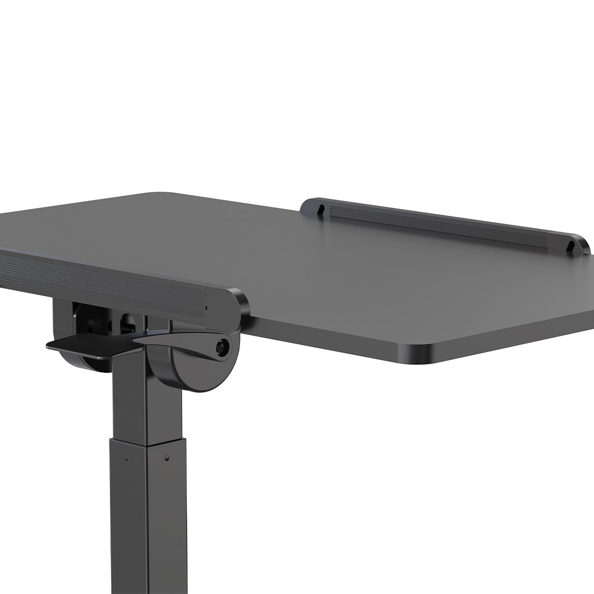 Uplite Height Adjustable Mobile Desk – Sit-Stand Tilting Overbed & Sofa Side Table with Wheels