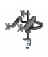 Uplite Triple Monitor Mount Arm Pole Height Adjustable Stand for Three Screens 17" - 27"