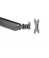 Uplite Triple Monitor Mount Arm Pole Height Adjustable Stand for Three Screens 17" - 27"