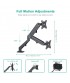 Uplite Single Gas Spring LCD Monitor Desk Mount Stand Fully Adjustable Articulating Arm for 1 Screen up to 27"