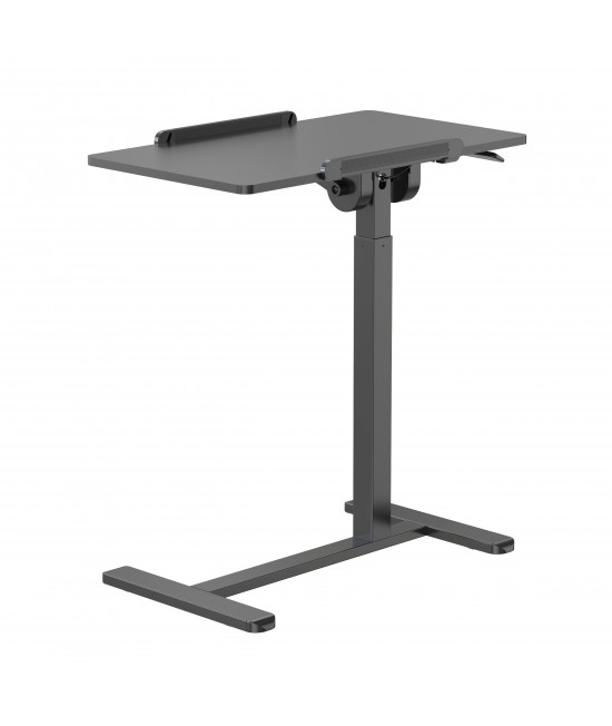 Uplite Height Adjustable Mobile Desk – Sit Stand Tilting Overbed Table Sofa Side Desk with Wheels