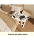 Uplite Height Adjustable Mobile Desk – Sit Stand Tilting Overbed Table Sofa Side Desk with Wheels