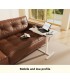 Uplite Height Adjustable Mobile Desk – Sit Stand Tilting Overbed Table Sofa Side Desk with Wheels