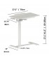Uplite Height Adjustable Mobile Desk – Sit Stand Tilting Overbed Table Sofa Side Desk with Wheels