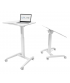 Uplite Tiltable Mobile Gas Spring Sit Stand Desk with Locked Casters -  WS121W