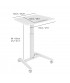 Uplite Tiltable Mobile Gas Spring Sit Stand Desk with Locked Casters -  WS121W